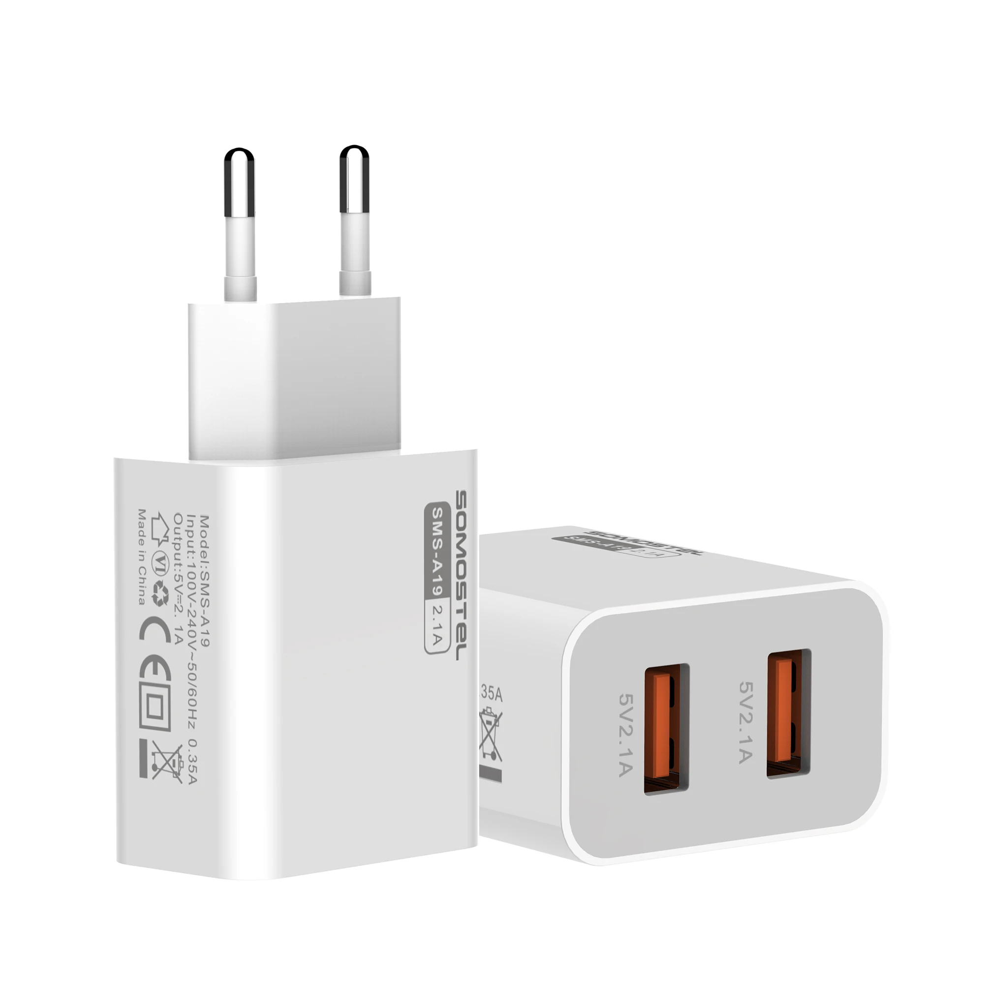 5v 2.1a Usb Travel Wall Charger Adapter 10w Portable Smart Mobile Phone For Iphone Xs Max Ipad Samsung