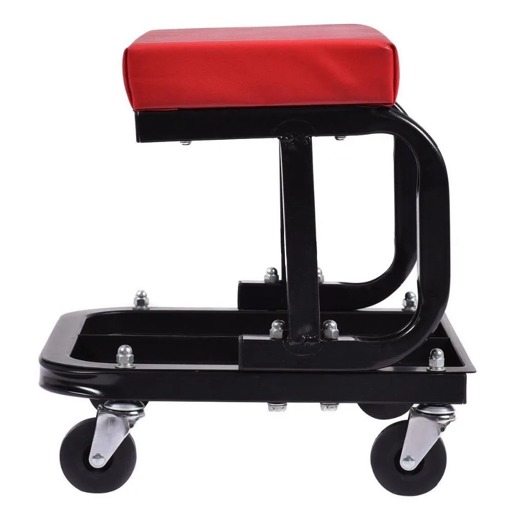 Mechanics Rolling Seat Creeper Garage Stool Shop Car Work Tool Box Chest Storage