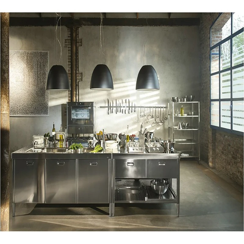 Balom quality 304 stainless steel sun proof outdoor kitchen island with soft closing kitchen cabinet