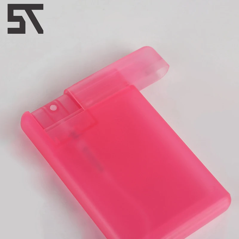 20ml plastic perfume atomizer empty credit card shape spray bottle