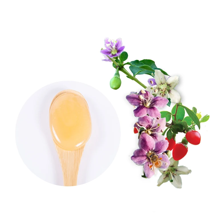Manufacturer Directly Supplied Goji Berry Flowers Honey Top Quality Bee Products Jar Packing Nature Honey