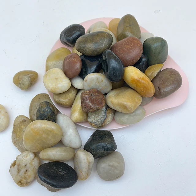 Натуральный речной камень/высокополированная галька