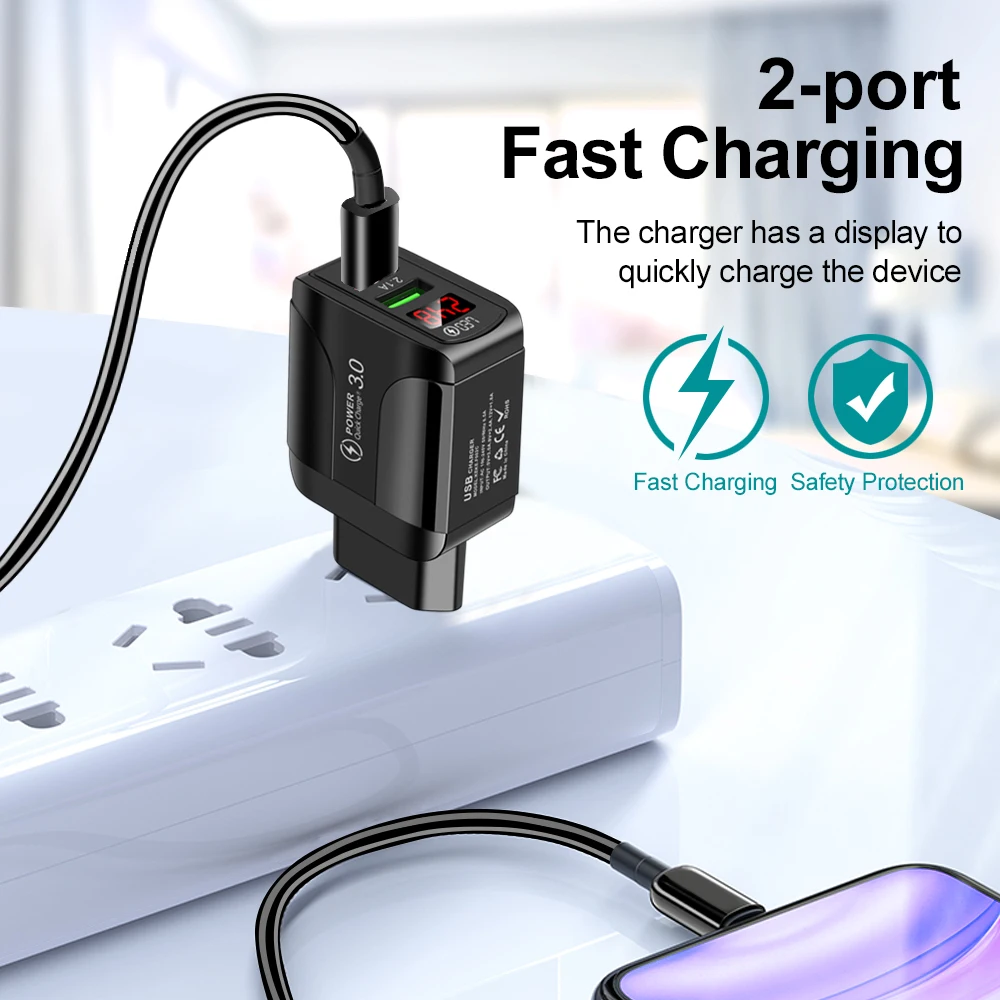  Универсальный 5V 2.4A donble USB адаптер для путешествий мобильный телефон смарт-зарядное устройство iPhone планшета зарядное с 2 usb портами US/UK/Сетевое