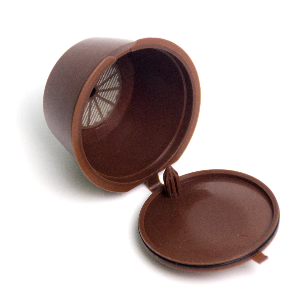 10PCS Refillable Coffee Capsules for DOLCE GUSTO Coffee Pods Reusable Coffee Filter Plastic with Spoon Brush High Quality
