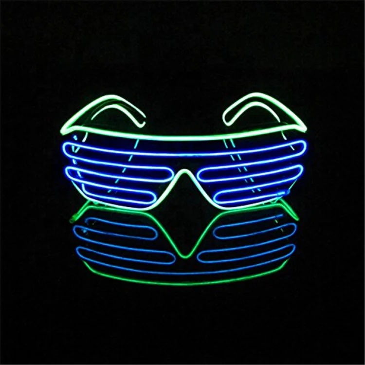 Night Club DJ Dance Party Favors Light Up Glowing Flashing Neon LED Glasses Party