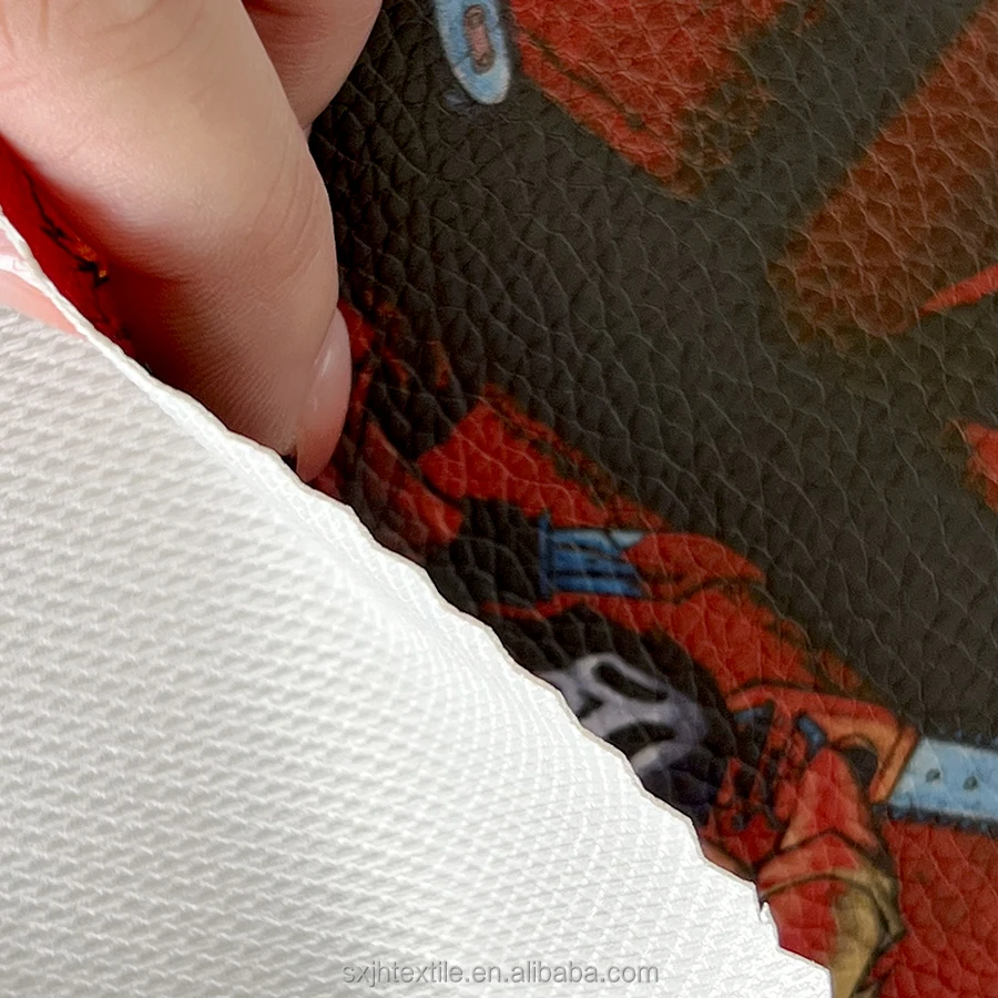 Top-notch custom printed faux synthetic PVC leather fabric sheets