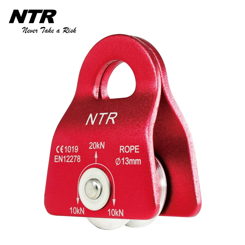 outdoor climbing rope Aluminum ball bearing swing single wheel swing side plates pulley