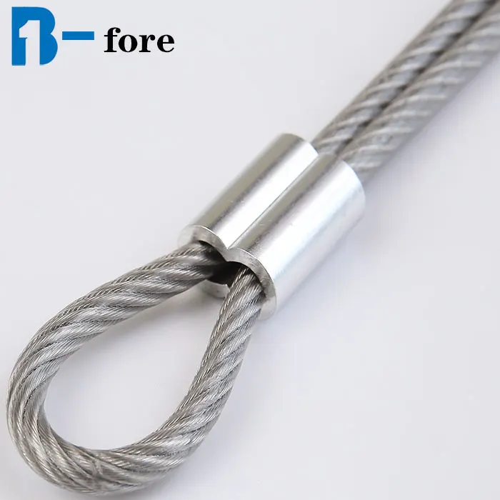 
Aluminum Sleeves Oval Double Hole hourglass shape ferrules for Crimping stainless steel Wire Rope ferrule 