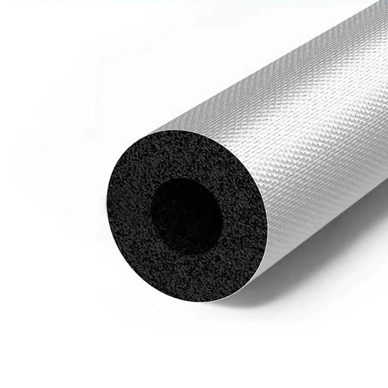 Fireproof material heat shield for air conditioning rubber foam pipe insulation and ventilation rubber foam pipe insulation