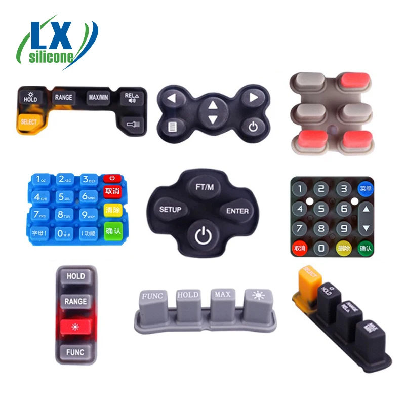 Illumination Silicone Rubber Keypad Silicone Push Button
