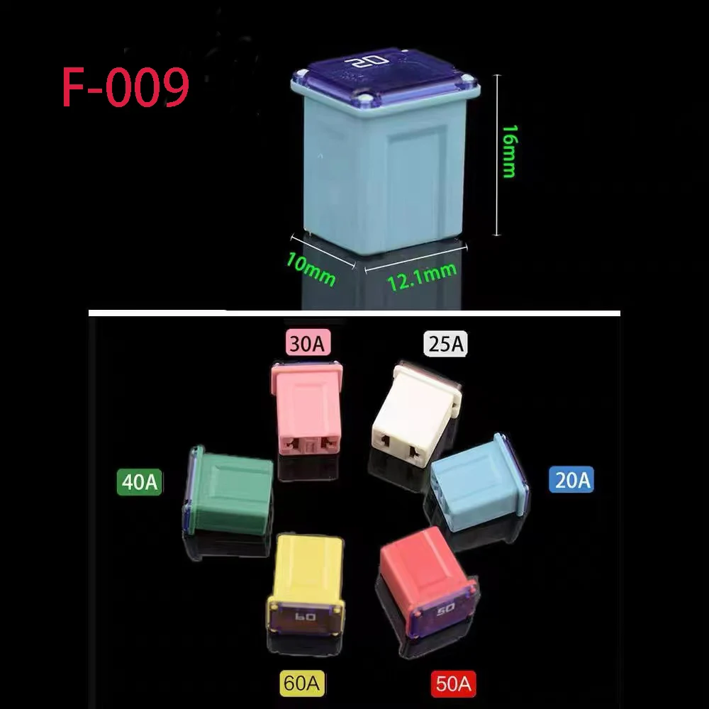 High Quality  20A ~60A Plastic Casing 2 Terminals Female Fuse link for Car Vehicle