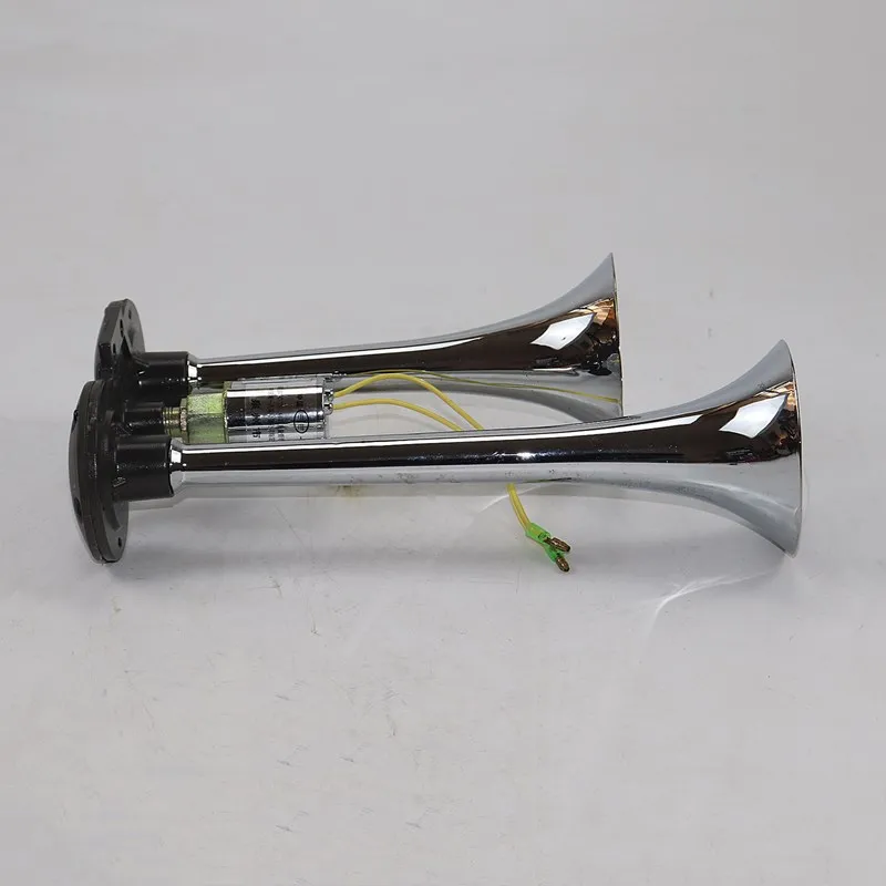 Super Loud Air Horn Dual Trumpet Truck 12V24V Train Truck Car Kit Compressor 150Db