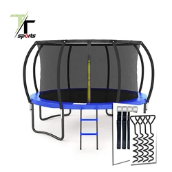 Stainless Steel Big Round Popular Indoor Outdoor Trampolines Park,10ft 12ft 14ft Large Trampoline Sales With Safety Net