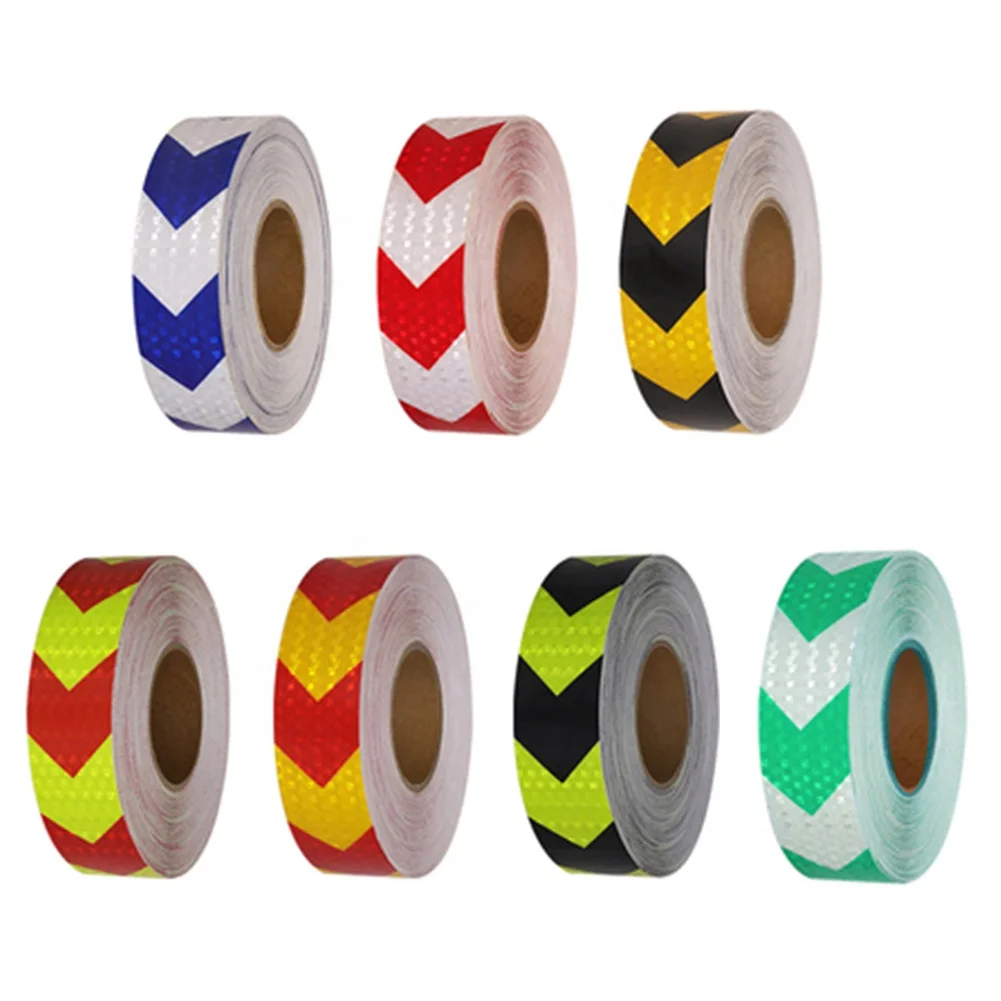 Waterproof Red And White Adhesive Safety Conspicuity Reflector Tape For Trailer Cars Trucks Outdoor Reflective Tape