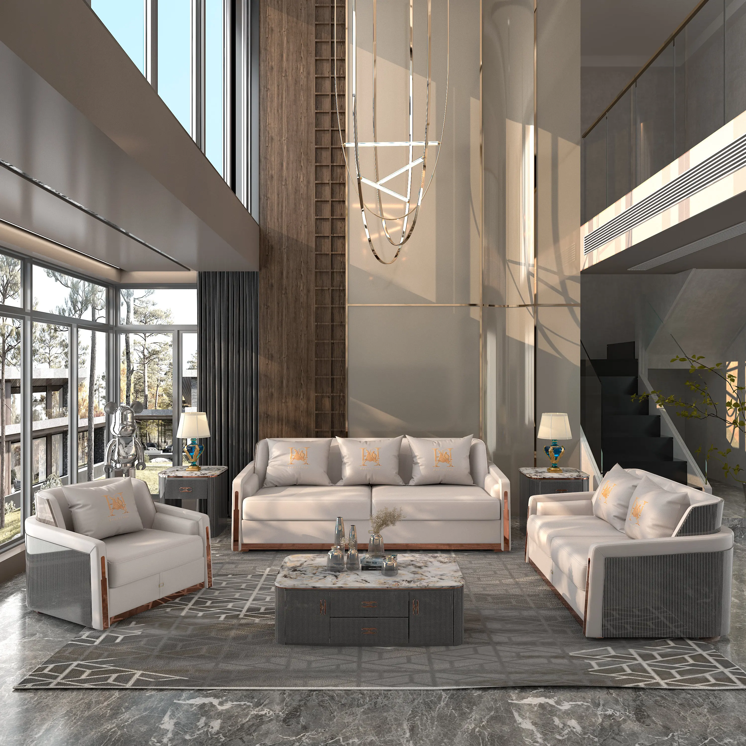 Custom other home furniture modern couch set living room sofa upholster large genuine leather sofa set living room furniture