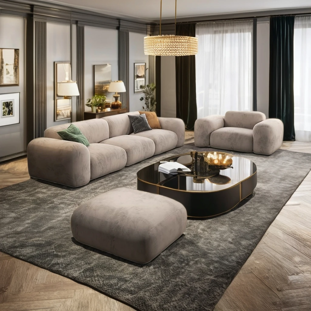 Nordic Роскошный L-образный диван для гостиной мебель пол бархат 3 места модульный секционный набор диванов