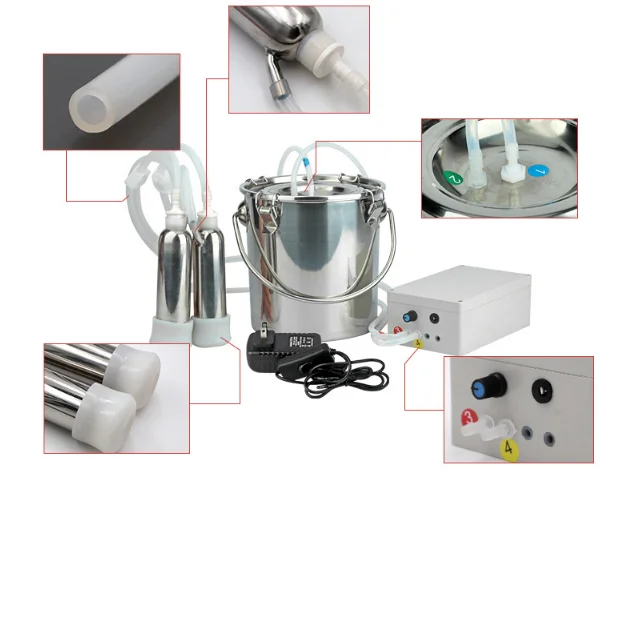 Electric Single Cow Portable Milking Machine Massage Table Cow Milking Robot