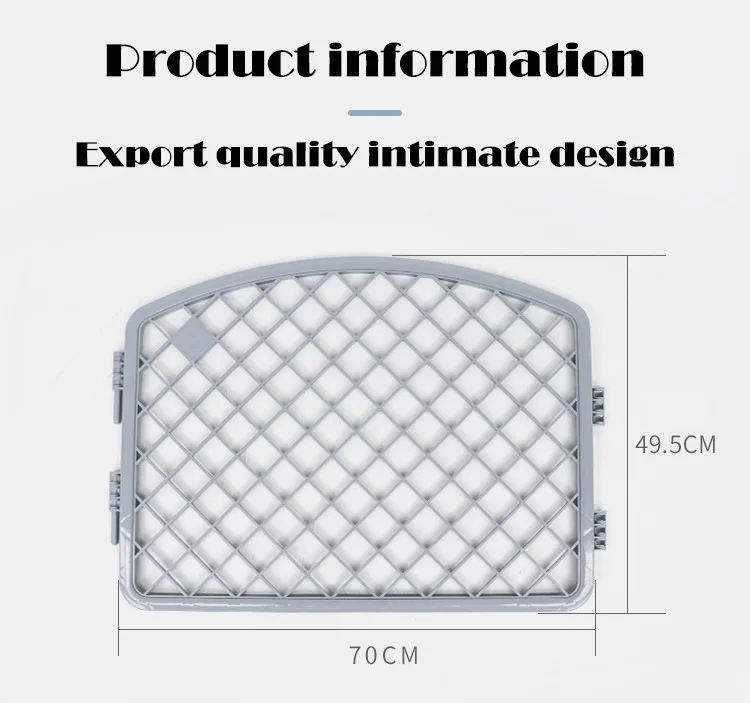 Custom Plastic Pet Dog Pens Cage Indoor Durable Stable Pet Dog Gate Foldable Portable Plastic Pet Dog Playpen