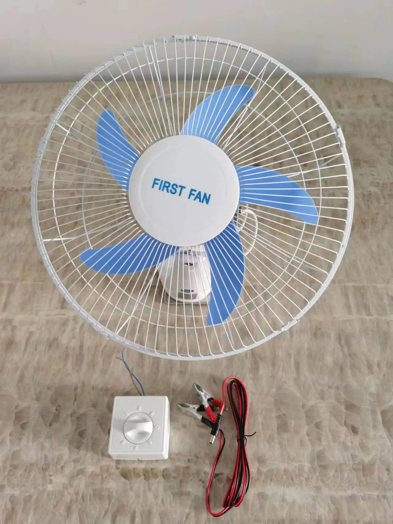 MONA solar orbit fan with remote control 3 or 5 PP blades orbit fan with regulator 16 inch DC12V solar orbit fan