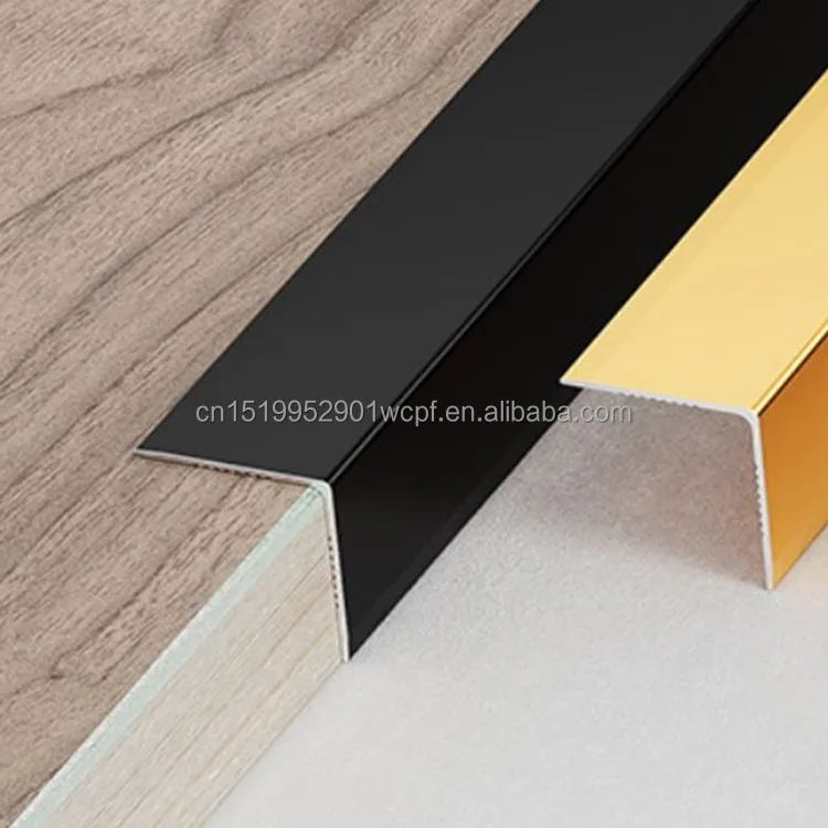 Aluminum Profiles Building accessories for tile edge Aluminum L Shape wall corner trim profile metal trim for wall angle