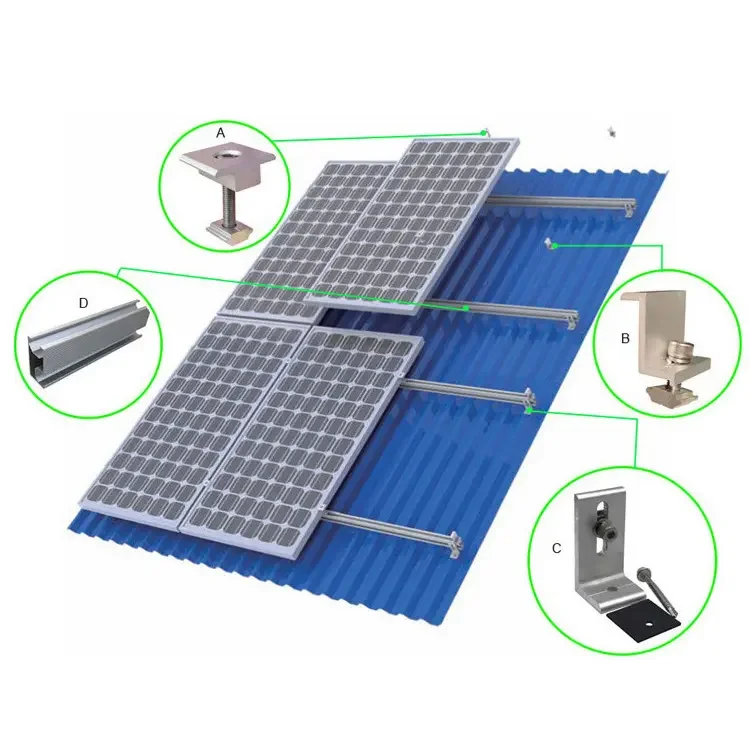 Solar Photovoltaic Mount Bracket with Screw Piles Roof Solar Photovoltaic Bracket Essential Component for Solar Mounting System
