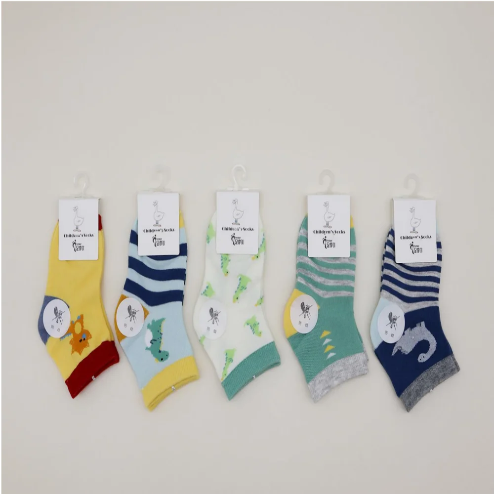 Feetmor All season custom Cute Cartoon Little Boy Socks Mosquito Repellent Socks Suitable for 1-3 years old