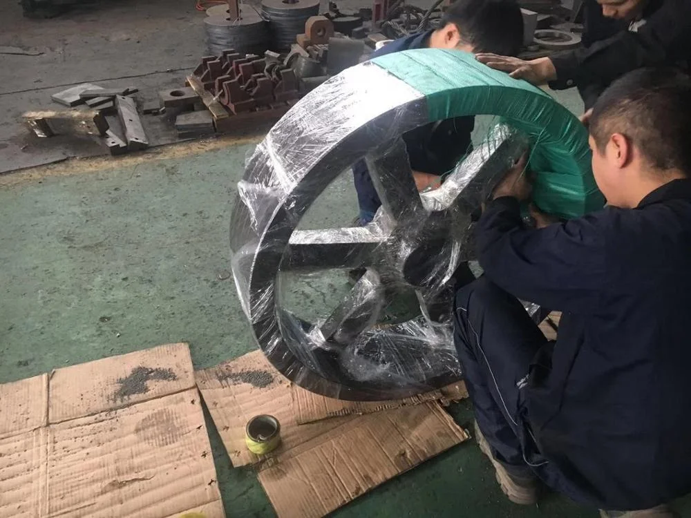 Luoyang Yogie Customized Large Big diameter V belt Steel casting Sheave flywheel pulley