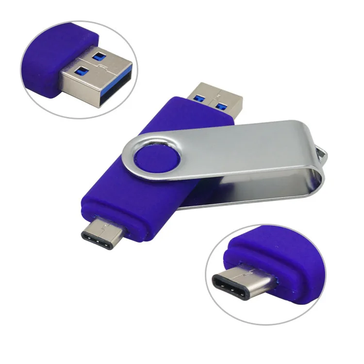 Высокоскоростной USB флеш-накопитель 256 ГБ usb-накопитель 2 в 1 type-c OTG Usb-накопитель USB-накопитель