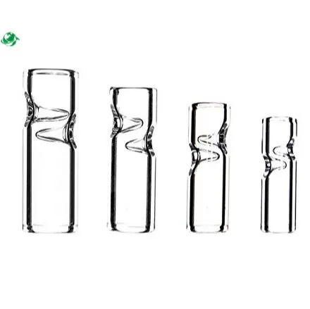 Glass filter tips round mouth different size