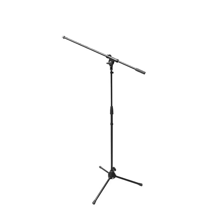 Professional Microphone Floor Stand Adjustable Stage Tripod Mount 750mm Arm Desktop Mic Microphone Stand