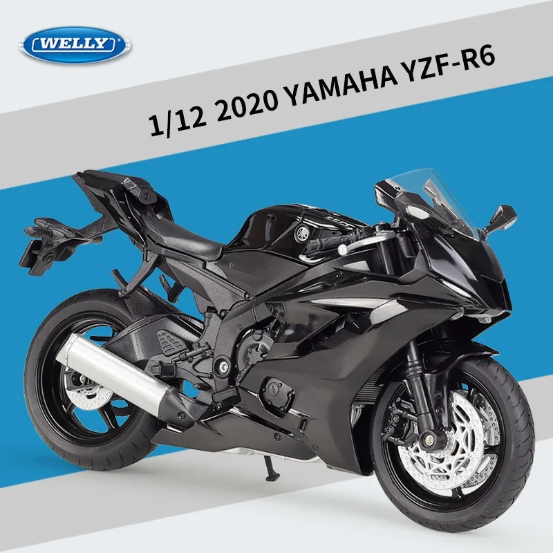 WELLY 1:12 YAMA-HA 2020 YZF-R6 тяжелый мотоцикл имитационная модель сплава.