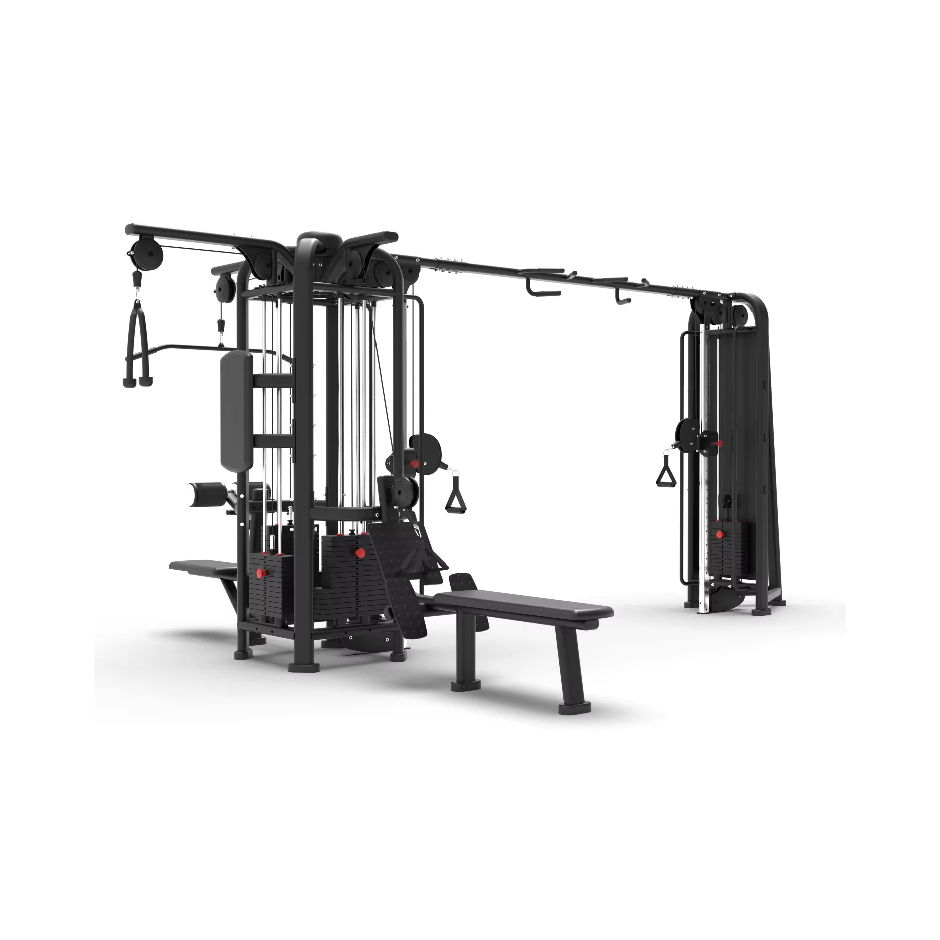 Пять станций тренажерный зал оборудование для фитнеса многофункциональное фитнеса. Силовое тренировочное оборудование.