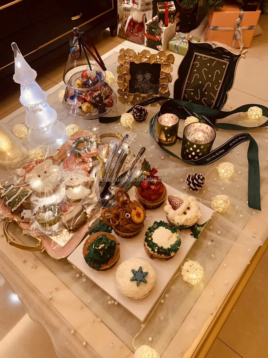 Скатерть Luchuan с белыми бусинами, свадебные украшения, скатерть в сеточку с жемчугом, романтичная Свадебная скатерть