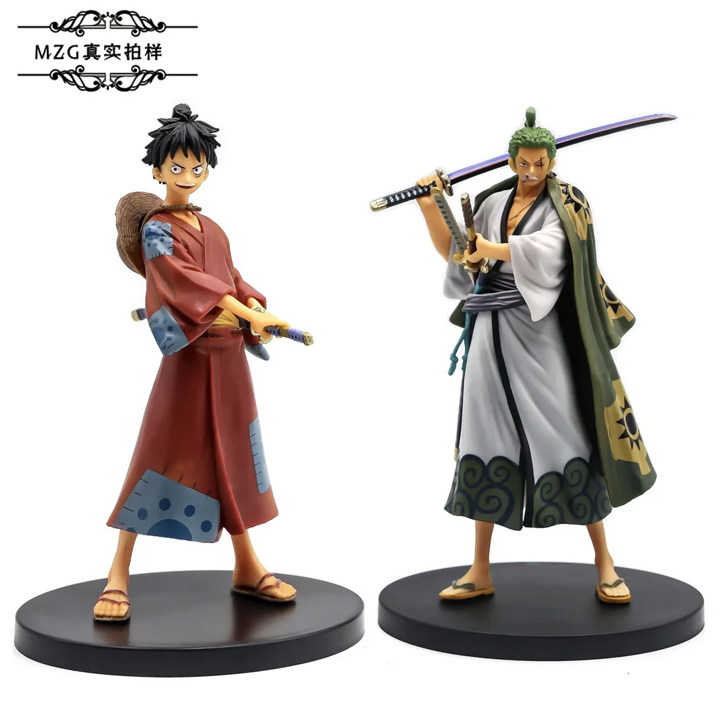 DXF One Piece Figure Luffy Zoro Trafalgar Law Japanese Anime PVC Figure For Men Giftware