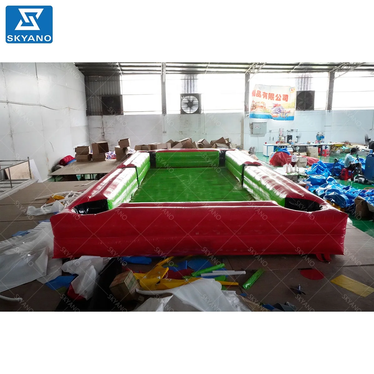 Inflatable Snooker Football soccer pool table with 16