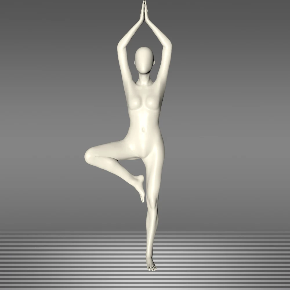 display modern lifelike female mannequin