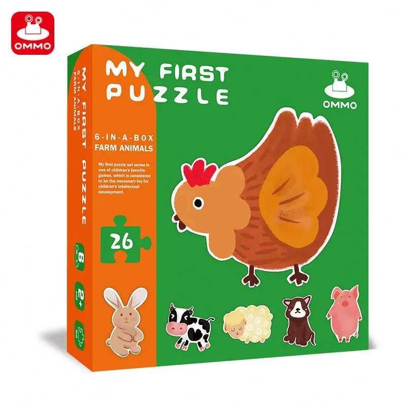 factory custom High Quality kids paper educational game toy jigsaw puzzles