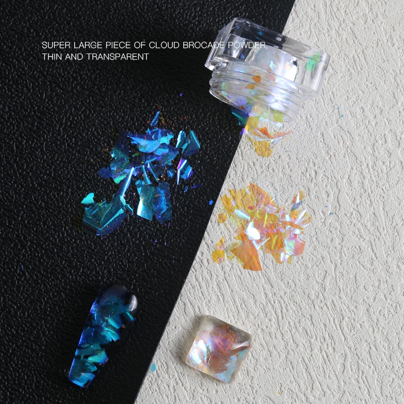 Free Samples High Transparency Chameleon Flake Pigment Opal Flakes Powder