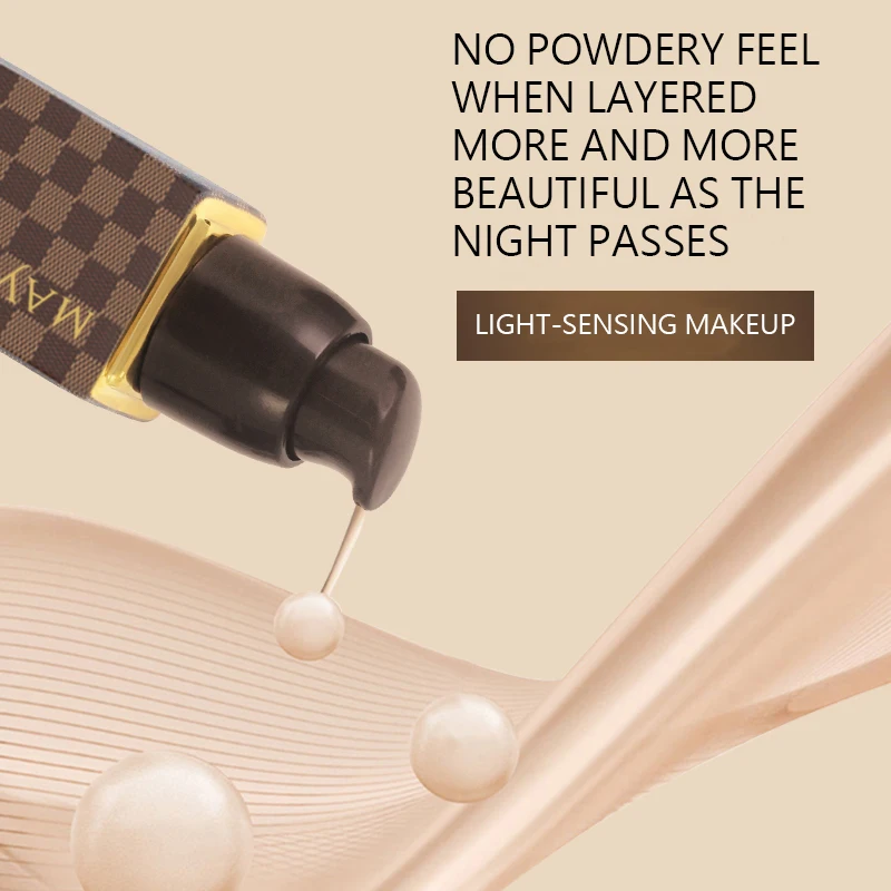 MAYCHEER Waterproof Private Label Whitening Facial Makeup Full Coverage Liquid Foundation For Full Makeup Products Factory