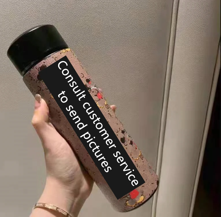 Персонализированная светодиодная бутылка для воды из нержавеющей стали, вакуумная