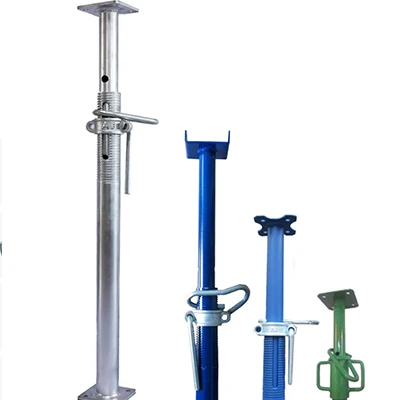 Сверхпрочная оцинкованная регулируемая стальная опора для строительных лесов