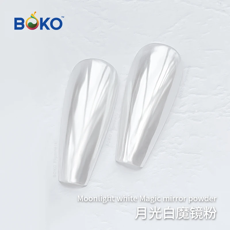 Mermaid Pearl White Nail Chrome Powder Shiny Nail Art Shiny Aurora Mirror Effect Pigment