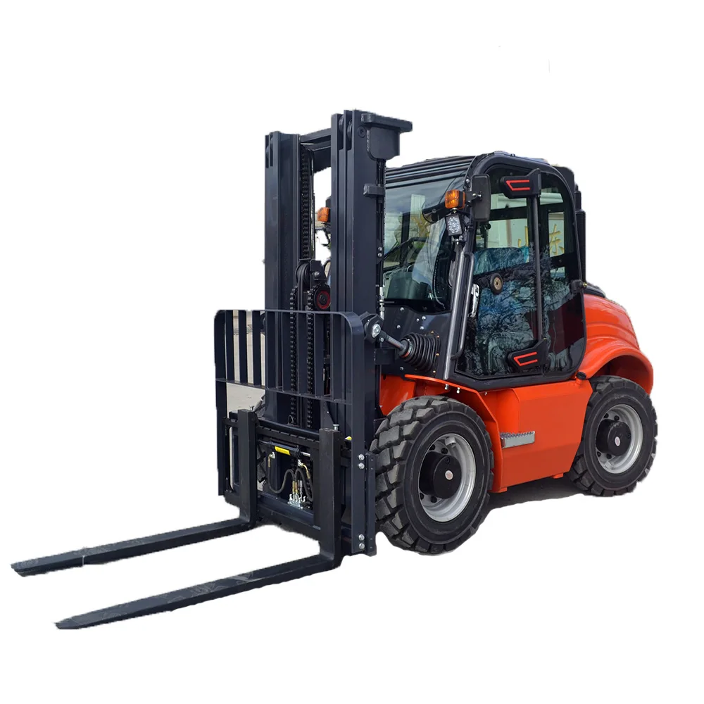 High Quality Outdoor 4x4 Wheel Drive All Terrain Forklift 4wd Rough Terrain Off-Road Mini Forklift Truck