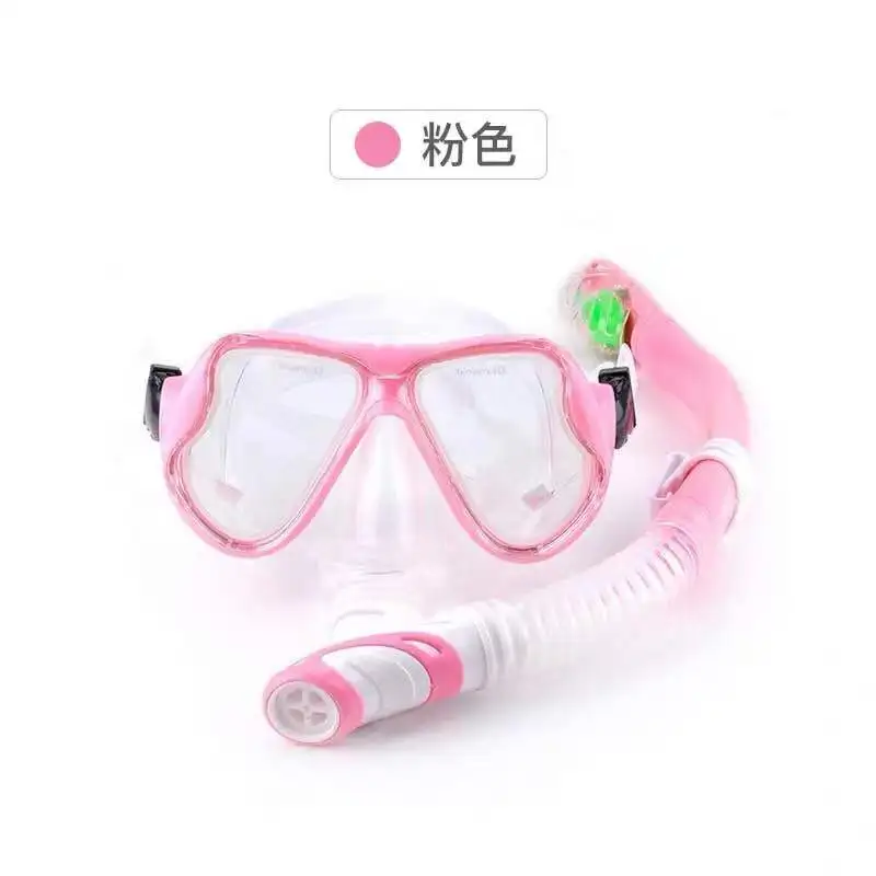 Snorkel Set, Dry Snorkeling Gear Panoramic Wide View swim Mask with Anti Fog Tempered Glass, Anti Leak Snorkel Gear
