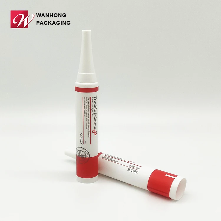 Factory Wholesale Price Soft Squeeze Nozzle PE Tube Cosmetic Bullet Plastic Tube for Essence