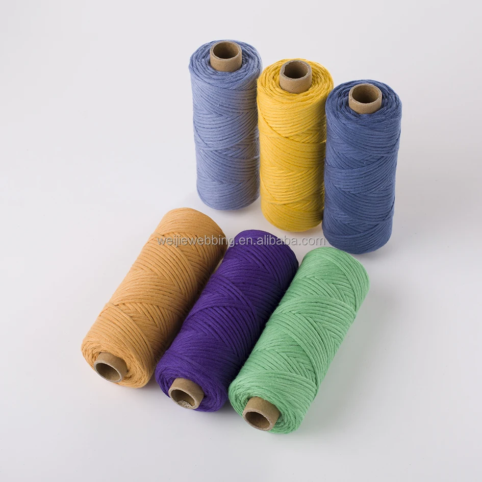 Macrame cords 4mm 3mm 2mm cotton braided rope makramee