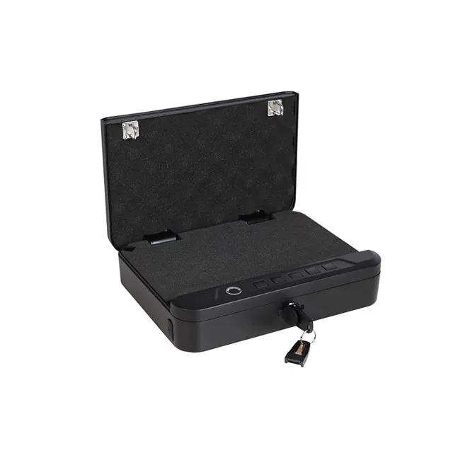 Wholesale Portable Travel Cabinet Quick Open Through Fingerprint Access Safe Box Small Safe Case