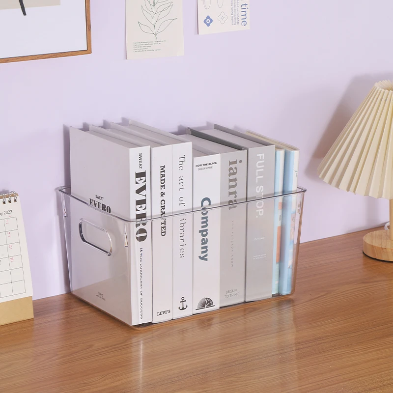 Factory Hot Sale Large size Durable household cosmetic Boxes Plastic Stackable Bin Book Storage Box