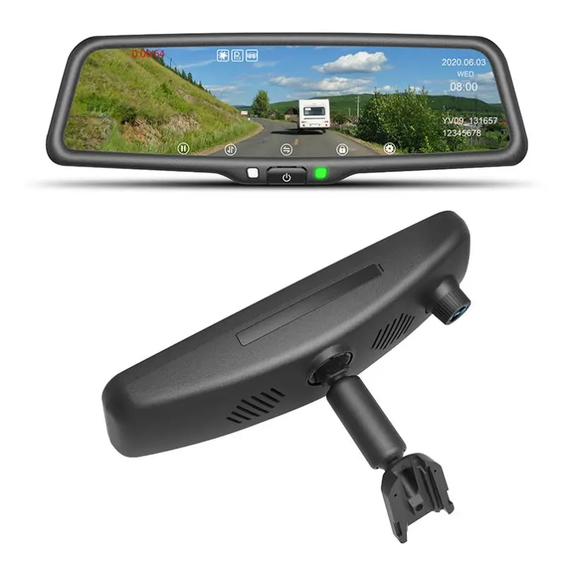 Hot Selling FULL HD 1080P Mirror Dash Cam 6-layer Glass Lens+ 1IR Car Dvr Rearview Mirror Camera