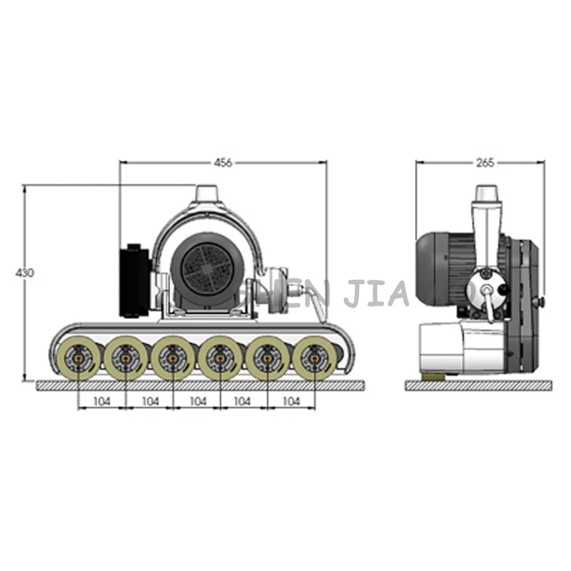 
Timber sling ring feeder material machine TF66 wood feeder 6 wheels 6 speed wood feeder machine 220/380V 375W 